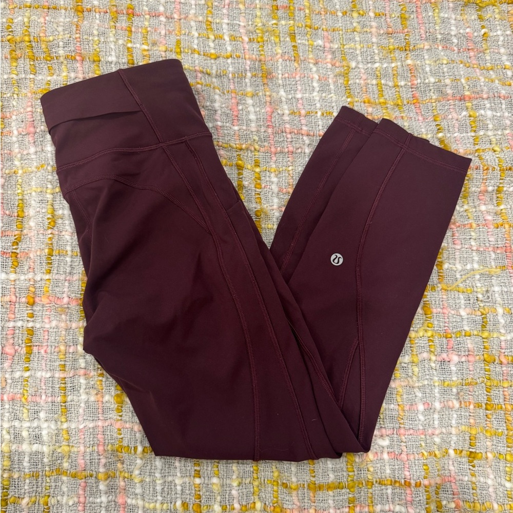 lululemon athletica Burgundy Leggings